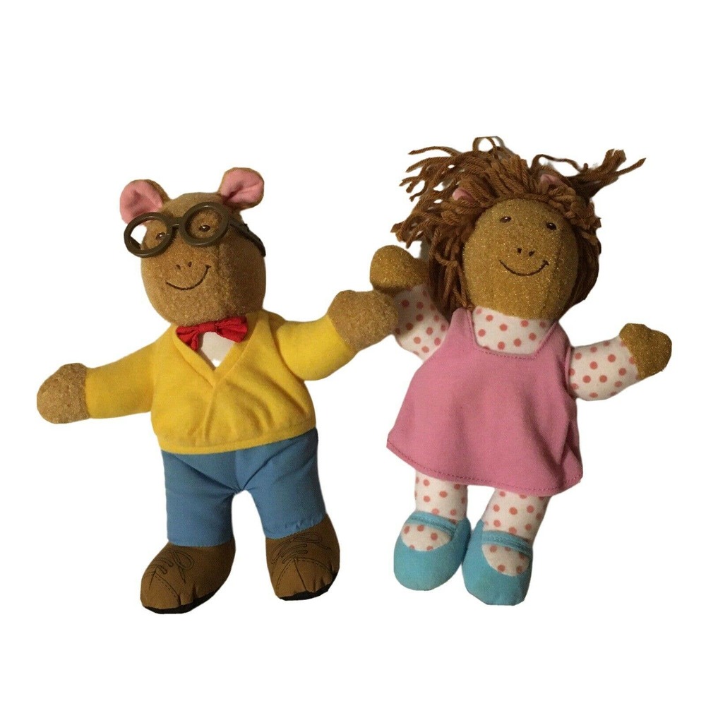 Playskool Talking Dolls 1996 Arthur & DW Vintage 90s Plush Marc Brown 10" WORKS!